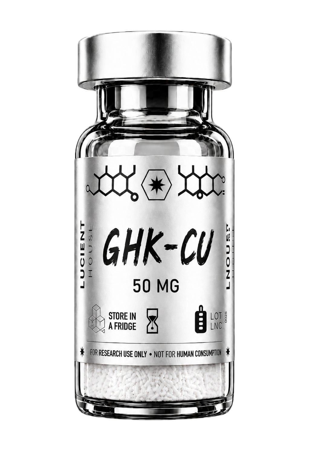 GHK-Cu copper peptide complex research compound by Lucient House